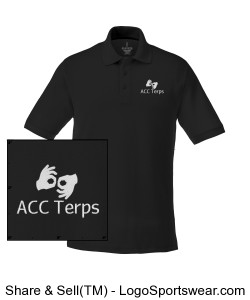 Mens ACCTerps Polo Design Zoom